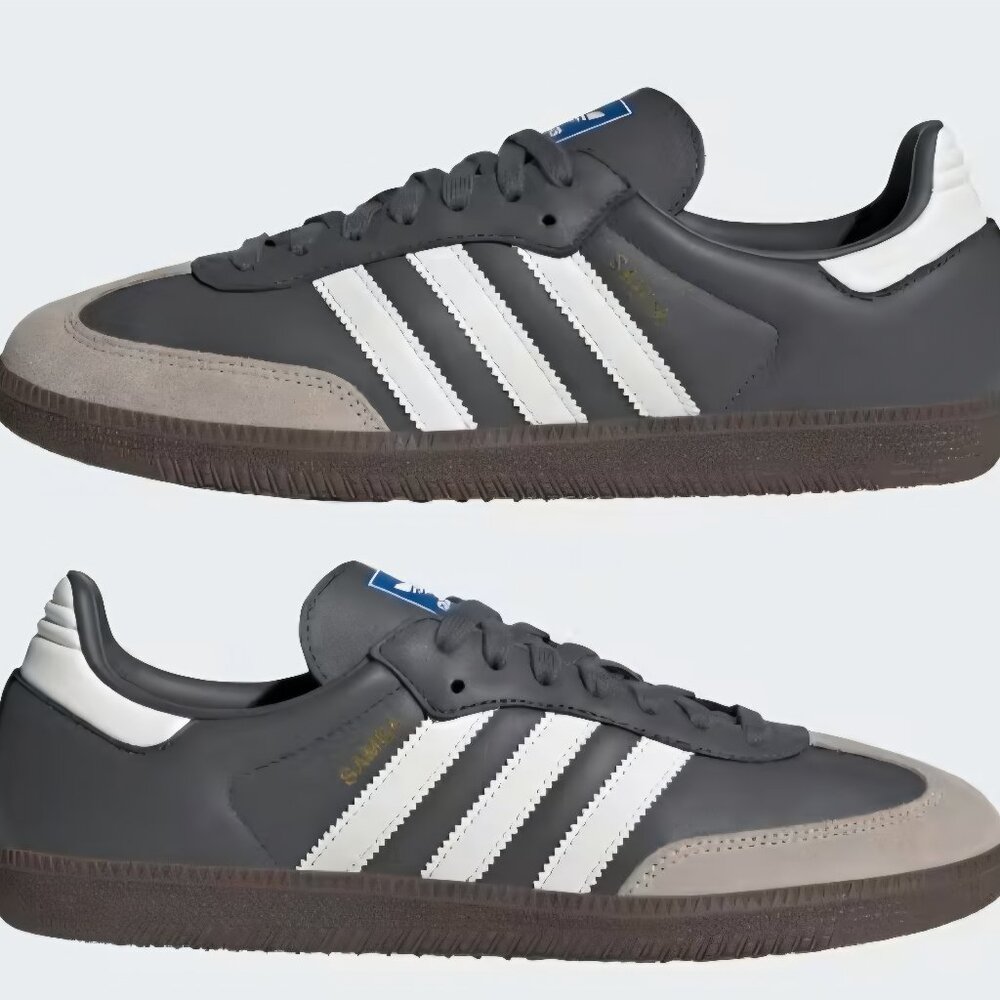 Size 10.5 - Adidas Samba OG Grey Core White Gum
